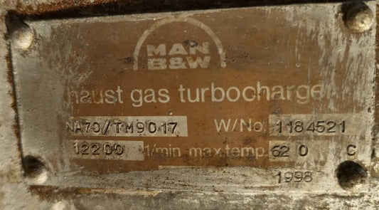 MAN B&W NA70/TM9017 - Exhaust Gas Turbocharger