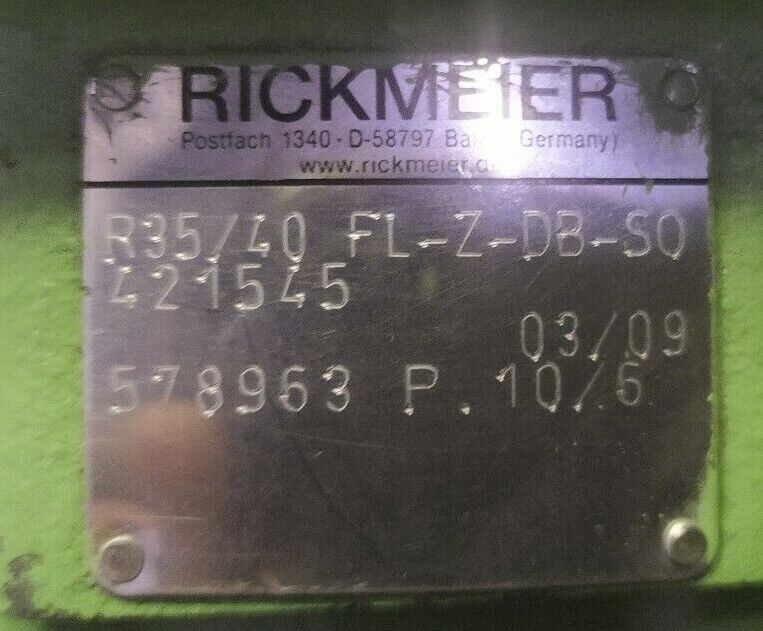 Rickmeier R35/40 FL-Z-DB-S0 Hydraulic gear pump