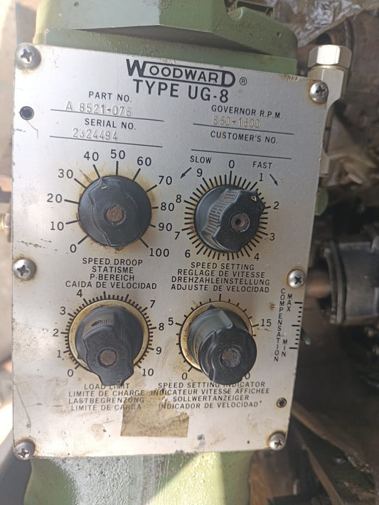 Woodward UG-8 Governor part No. : A8521-076 RPM: 850-1600 - TESTED