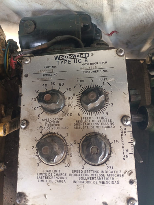 Woodward UG-8 Governor part No. : 8522-892 RPM: 900-1500 - TESTED