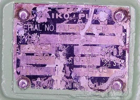 TAIKO KIKAI NHG-2.5 Gear pump