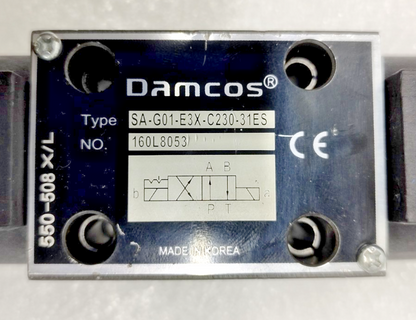 Damcos SA-G01-E3X-C230-31ES Directional control valve 160L8053 - NEW #3