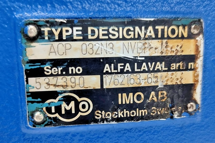 IMO ACP 032N3 NVBP Triple Screw Pump - Pressure Tested