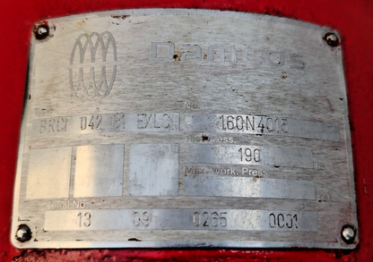 Damcos BRCF 042 B1 Hydraulic Single - Acting Spring return Actuator 160N4015