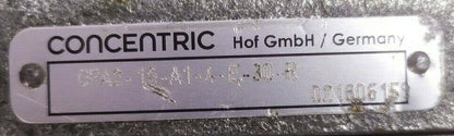 Concentric GPA2-16-A1-4-E-30-R Double Hydraulic Internal gear pump - TESTED
