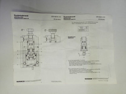 Wabco 3750230032 Pneumatic Valve Repair kit - NEW