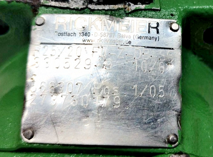 Rickmeier R25/20 FL-Z-DB-SO Hydraulic gear pump - Pressure tested