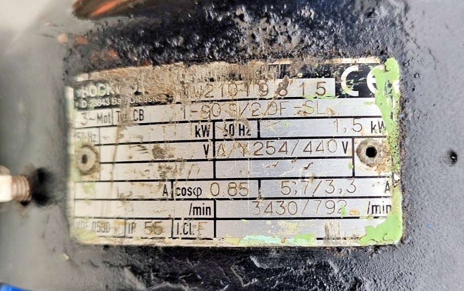 RWO Bremen AEP 5 Progressive cavity single screw pump 5m3/h - Pressure Tested