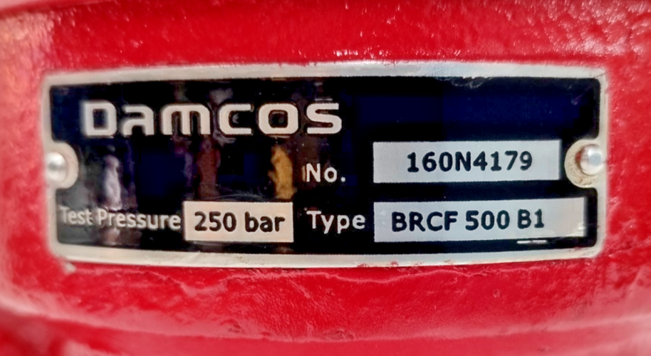 Damcos BRCF 500-B1 Hydraulic Single-Acting Balanced Rotary Actuator 160N4179 NEW