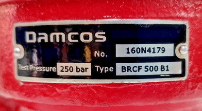 Damcos BRCF 500-B1 Hydraulic Single-Acting Balanced Rotary Actuator 160N4179 NEW