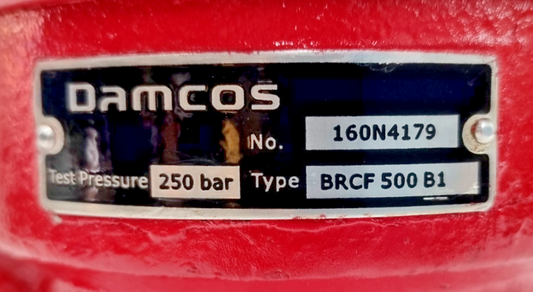 Damcos BRCF 500-B1 Hydraulic Single-Acting Balanced Rotary Actuator 160N4179 NEW
