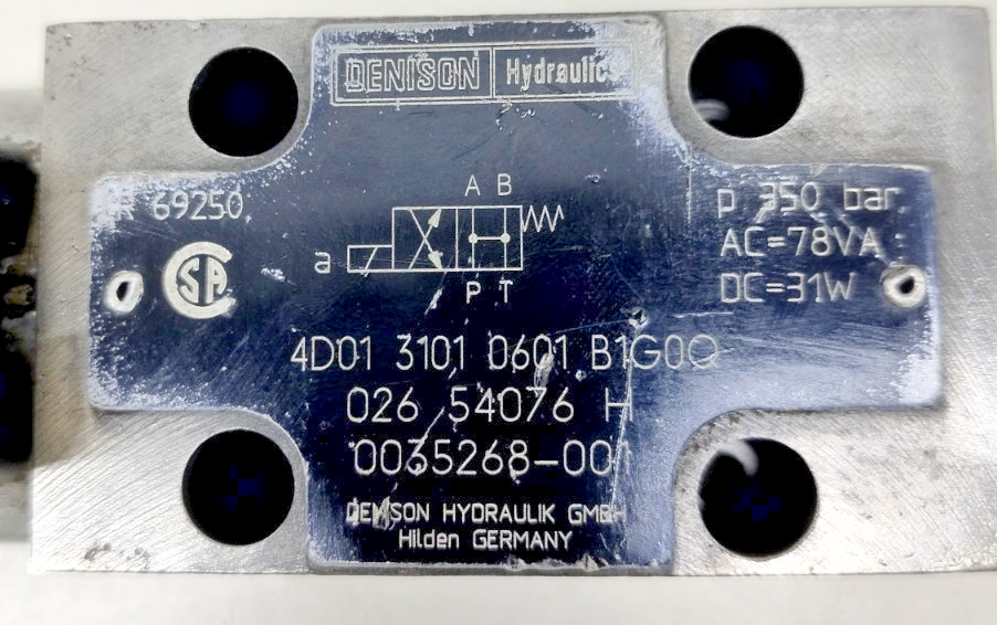 Denison Hydraulics 4D01 3101 0601 B1G0Q Directional control valve