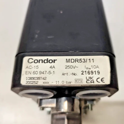 Condor MDR53/11 Pressure Switch AC-15, 4A, 250V - NEW