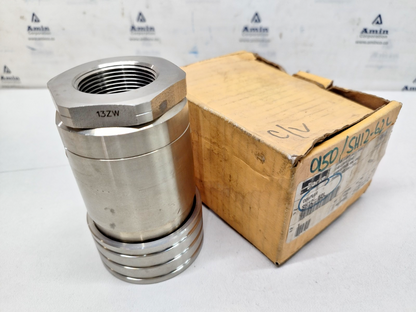 Parker SH12-62L Series 60 Stainless Steel Coupler 1-1/4 -11 1/2 NPTF NEW
