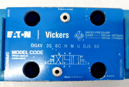 Eaton Vickers DG4V 3S 6C H M U DJ5 60 Directional Control valve - NEW