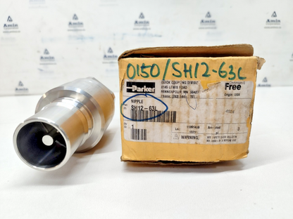 Parker SH12-63L Series 60 Stainless Steel Quick coupling 1-1/4 -11 1/2 NPTF NEW
