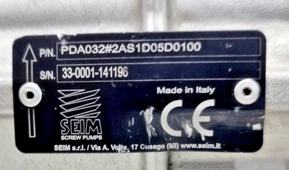 Seim PDA032#2AS1D05D0100 Triple screw pump - Refurbished