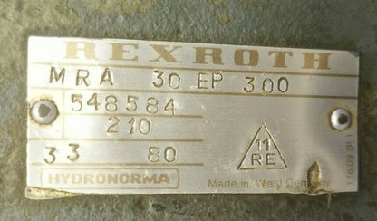 Rexroth MRA 30 EP300 Flow Control Valve
