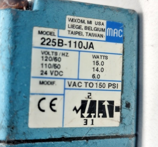 MAC 225B-110JA Solenoid valve - NEW
