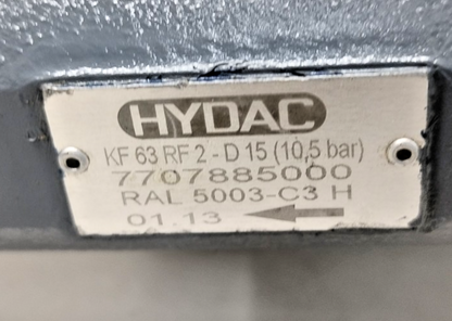 Hydac KF63 RF2-D15 Hydraulic Gear Pump - Refurbished & Tested