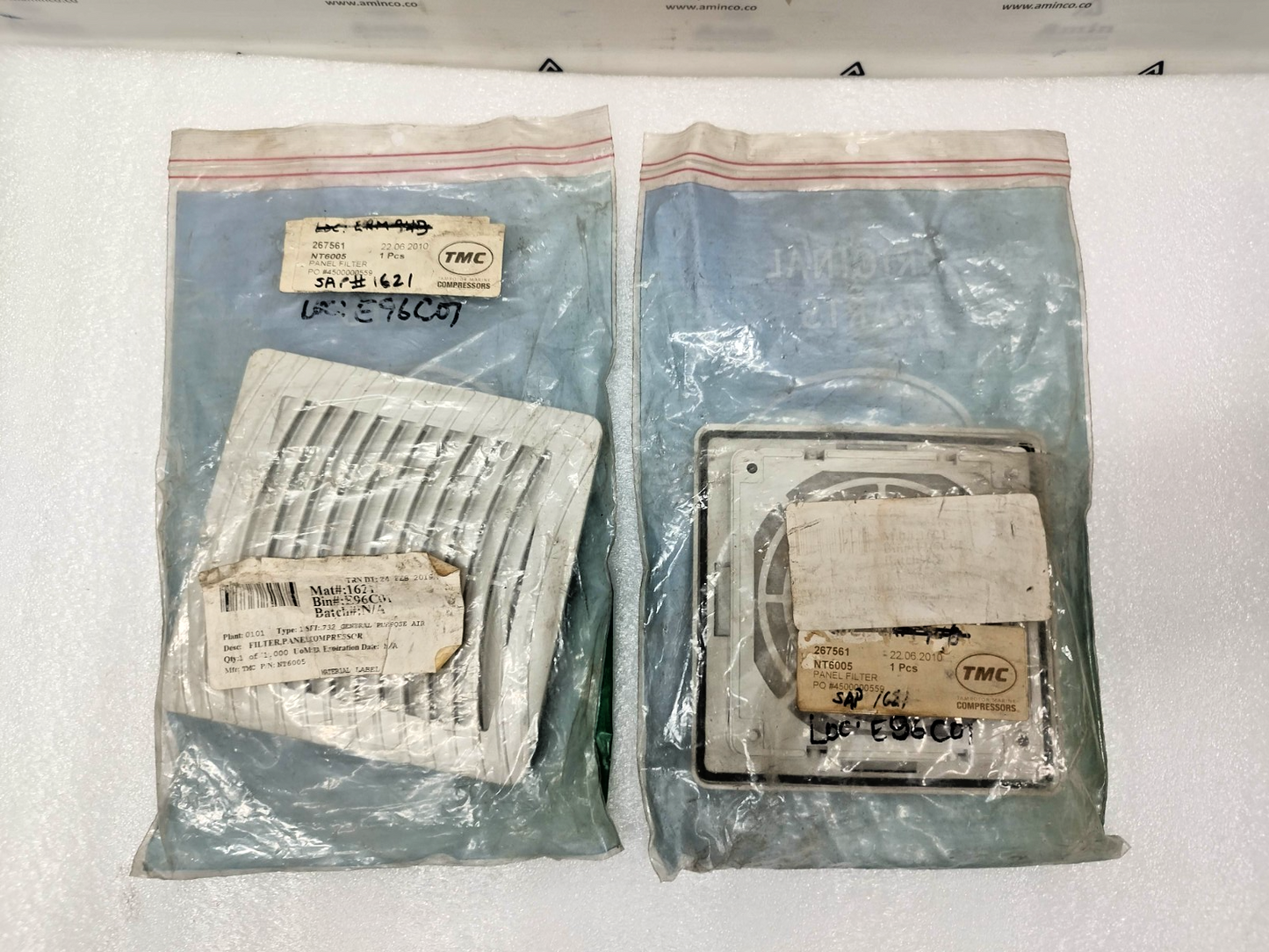Tamrotor Marine Compressor TMC NT6005 Panel Filter (lot of 2pcs) - NEW