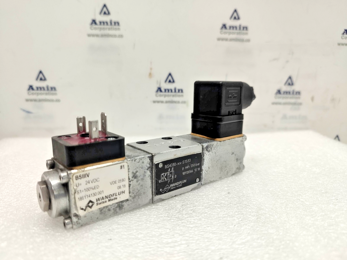 Wandfluh BS4J30-XX-S1533 Solenoid Valve 250bar max, 24VDC #2