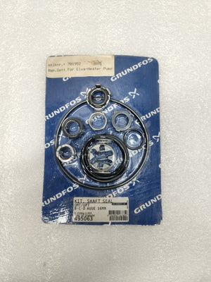 Grundfos 495063 Kit Shaft Seal UMT/UPT B-C-D AUUE 16mm - NEW