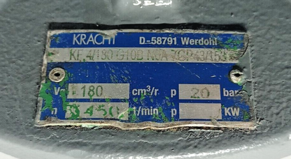 Kracht KF4/180 G10B N0A 7GP43/153 Hydraulic Gear Pump - Refurbished and Tested
