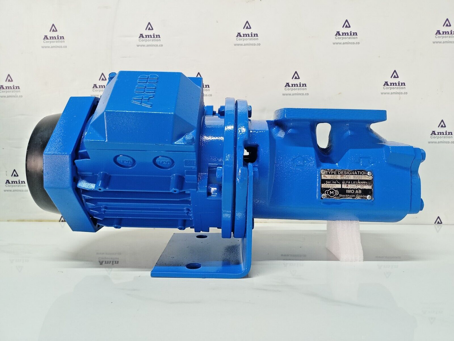 IMO ACP 025N1 NVBP Triple screw pump with electric Motor 0.5kw, 1636rpm - TESTED