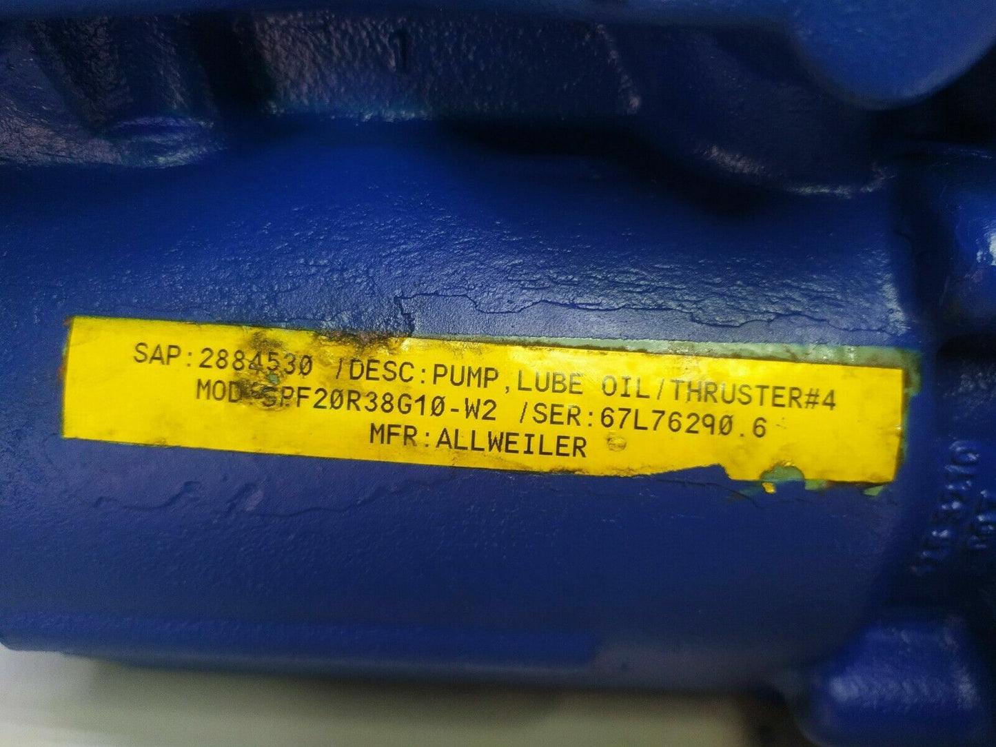 Allweiler SPF20 R38 G10-W2 Triple screw pump