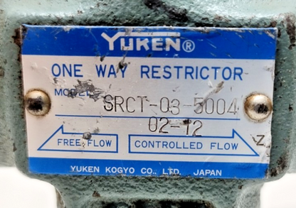 Yuken SRCT-03-5004 Valve - NEW