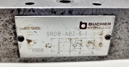 Bucher SRDB-ABZ-6-1 Hydraulic Valve