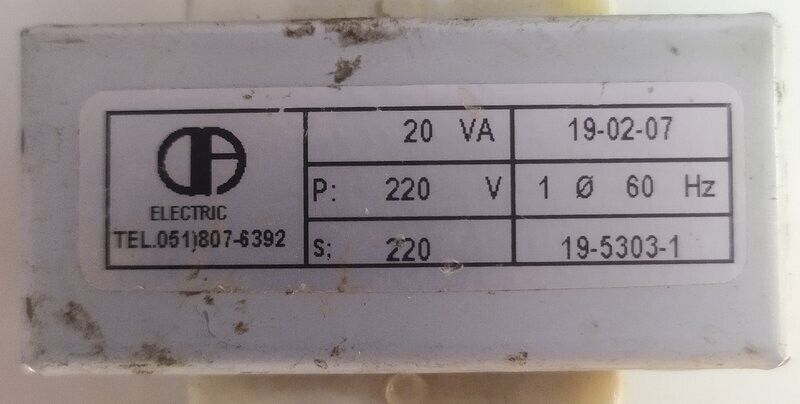 Electric transformer 20VA - NEW