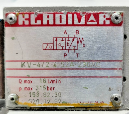 Hydranor VPE5.10.32.1.P220U.H with KV-4/2-4-52A-230AC Directional control valve