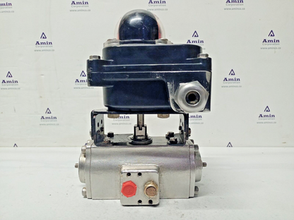 SLT 10-SR-45 Pneumatic Actuator 0.5-1Mpa with APL312N Limit Switch box - TESTED