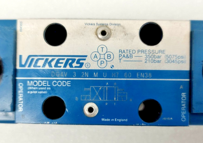 Vickers DG4V-3-2N-M-U-H7-60 EN38 Directional Control Valve - NEW #2