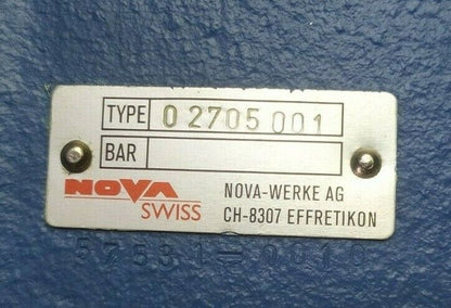 NOWA SWISS 02705 001 Air Starting Component - NEW