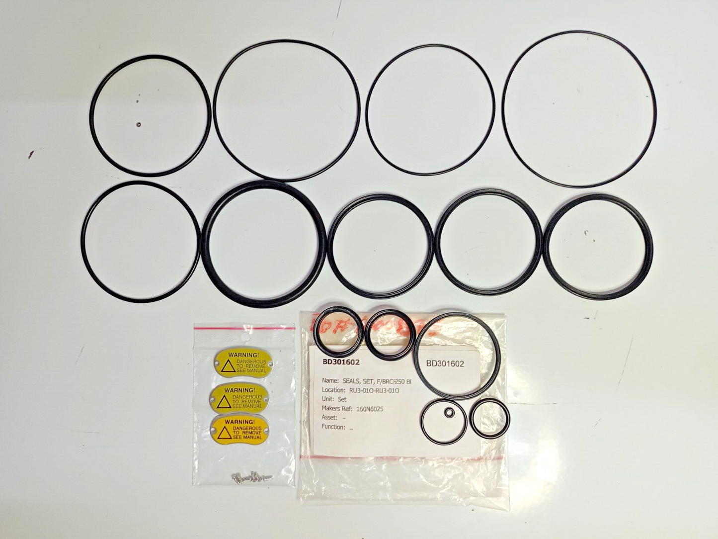 Damcos BRCF 250 B1 P/N: 160N6025 Seal kit - NEW