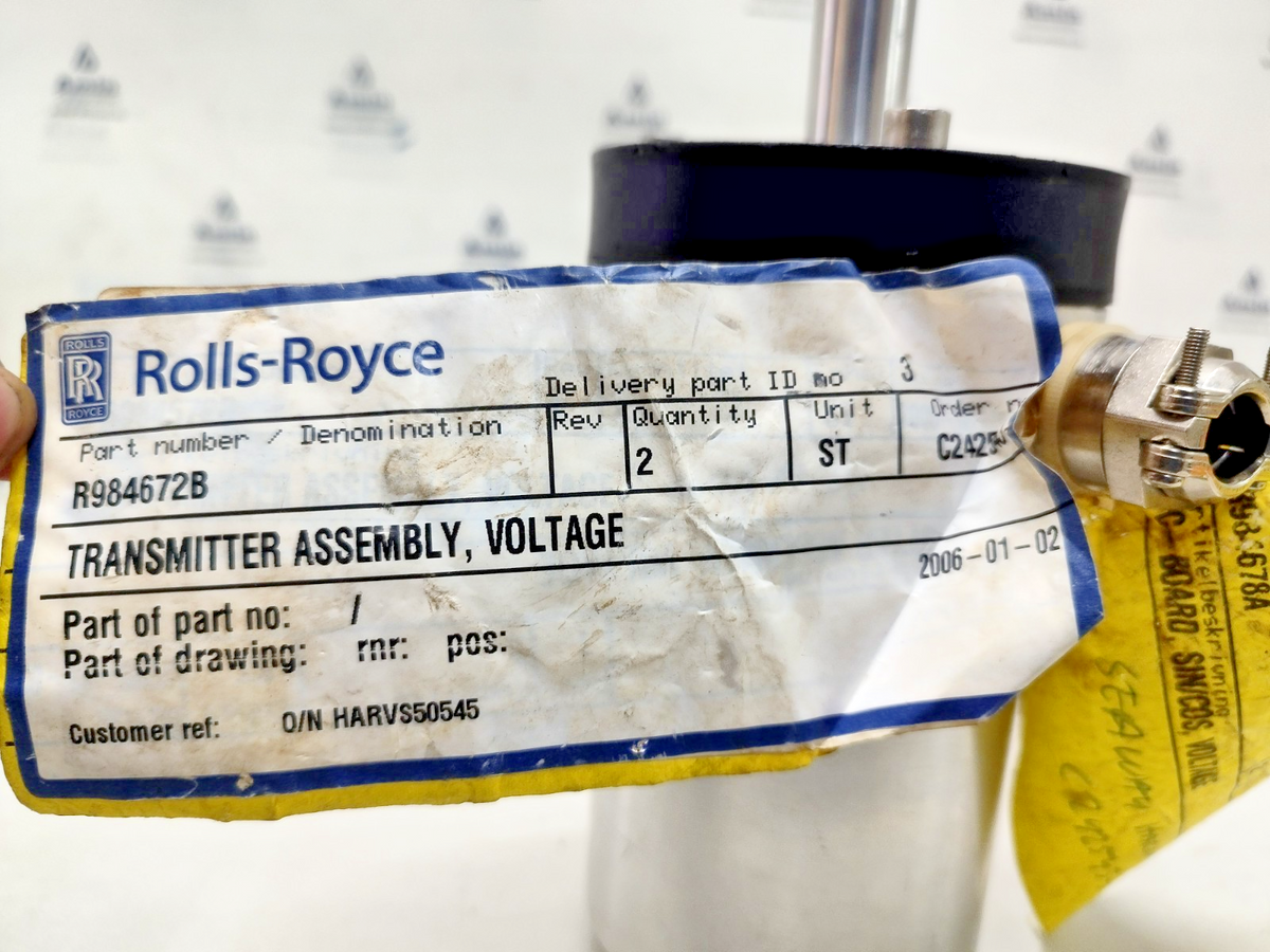 Rolls-Royce R984672B Voltage Transmitter Assembly