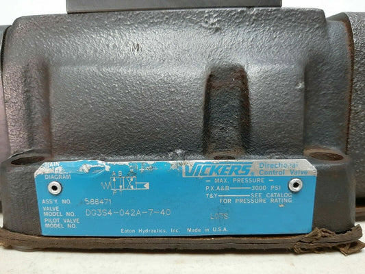 Vickers DG3S4-042A-7-40 Directional control valve ASSY-NO-588471 - NEW