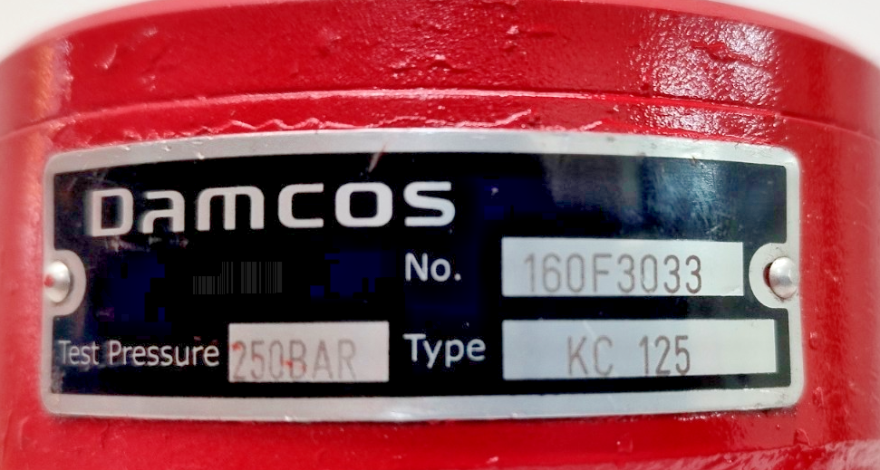 Damcos KC 125 160F3033 Hydraulic Linear Double-Acting Actuator - NEW
