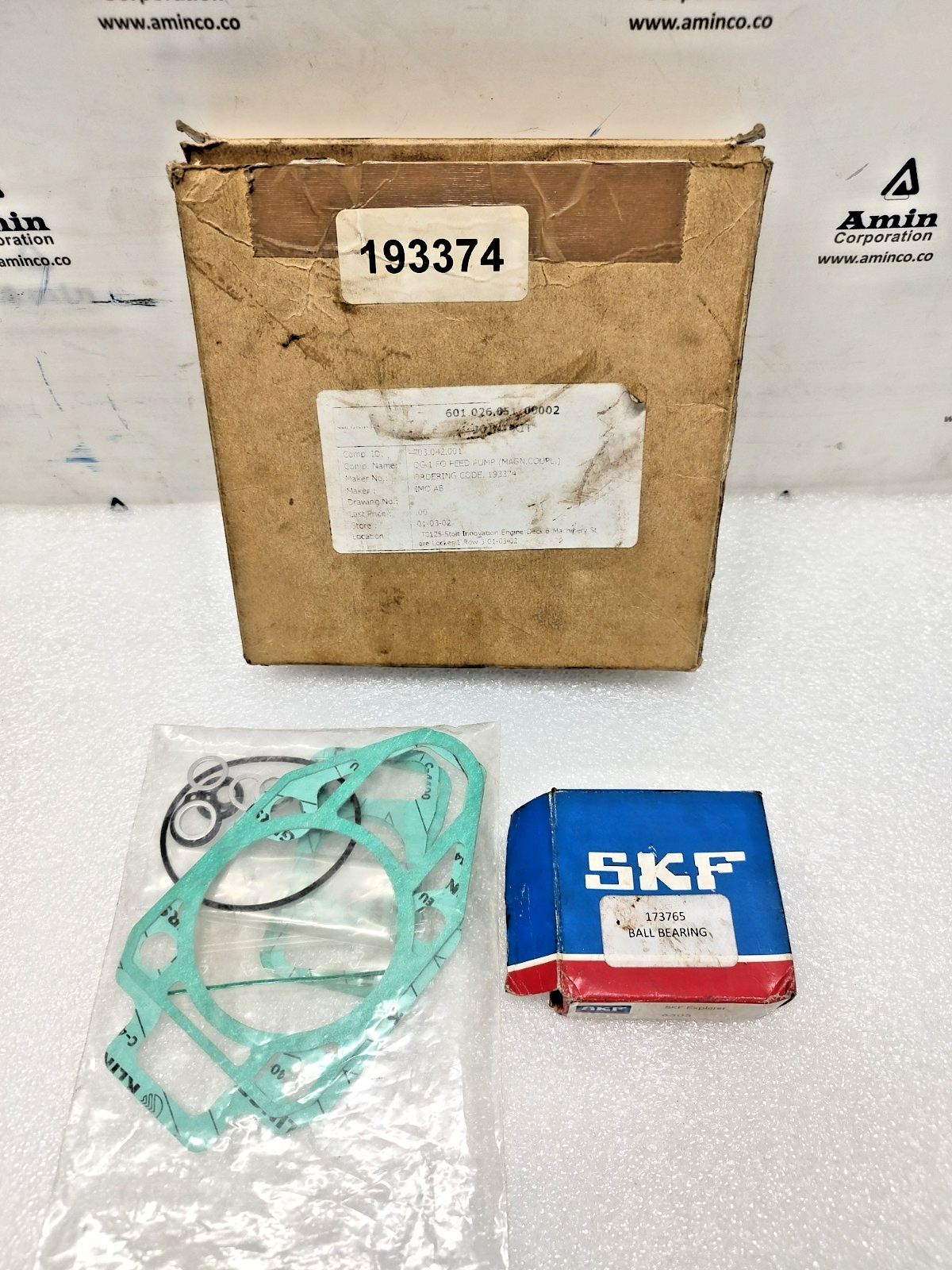 IMO Pump ACE 025 Magnetic coupling pump Repair kit/Joint kit with bearing - NEW