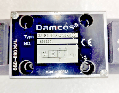 Damcos SA-G01-E3X-C230-31ES Directional control valve 160L8053 - NEW #3