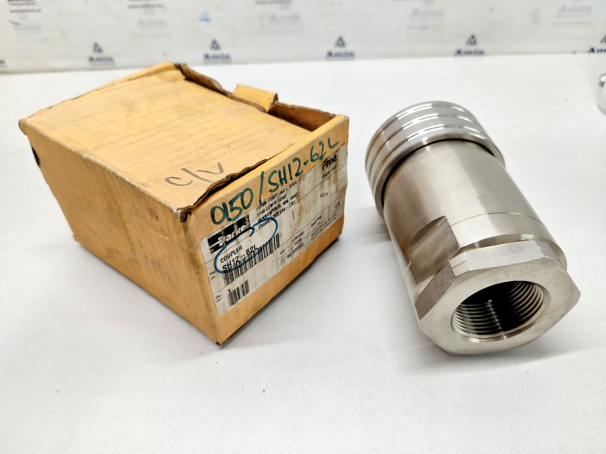 Parker SH12-62L Series 60 Stainless Steel Coupler 1-1/4 -11 1/2 NPTF NEW