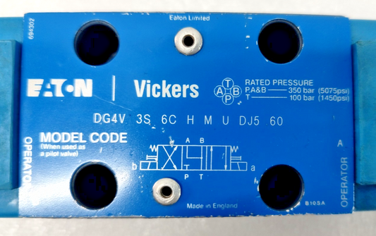 Eaton Vickers DG4V 3S 6C H M U DJ5 60 Directional Control valve - NEW