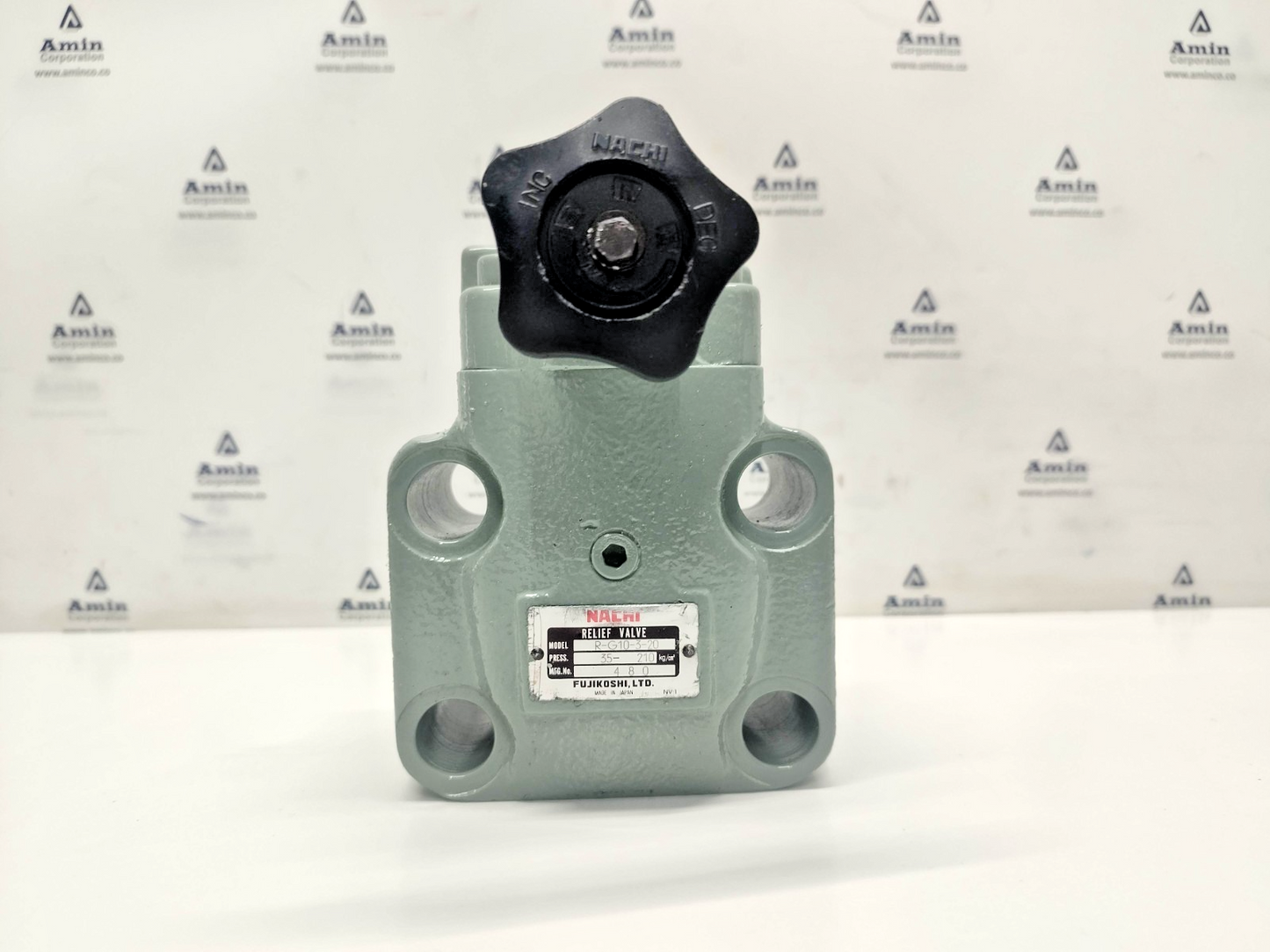 Nachi Fujikoshi R-G10-3-20 Pressure Relief Valve, Range: 35-210 Bar - NEW