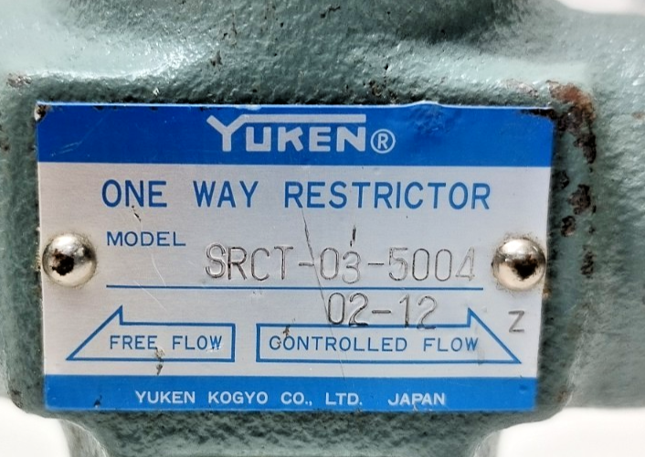 Yuken SRCT-03-5004 Valve - NEW