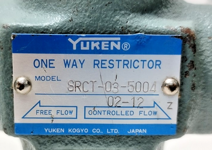 Yuken SRCT-03-5004 Valve - NEW