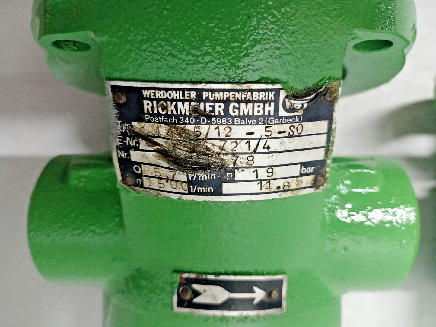 Rickmeier FMA 1.5/12-5-S0  Hydraulic gear pump