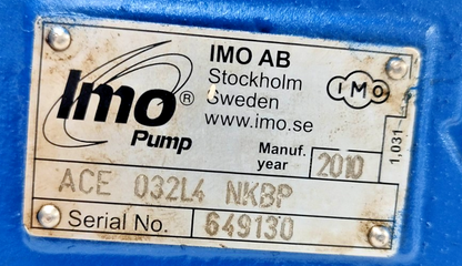 IMO Pump  ACE 032L4 NKBP Magnetic Coupling Triple Screw Pump - Refurbished